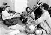 Yehudi Menuhin (Violin), Ravi Shankar (Sitar) and Alla Rakha (Tabla)